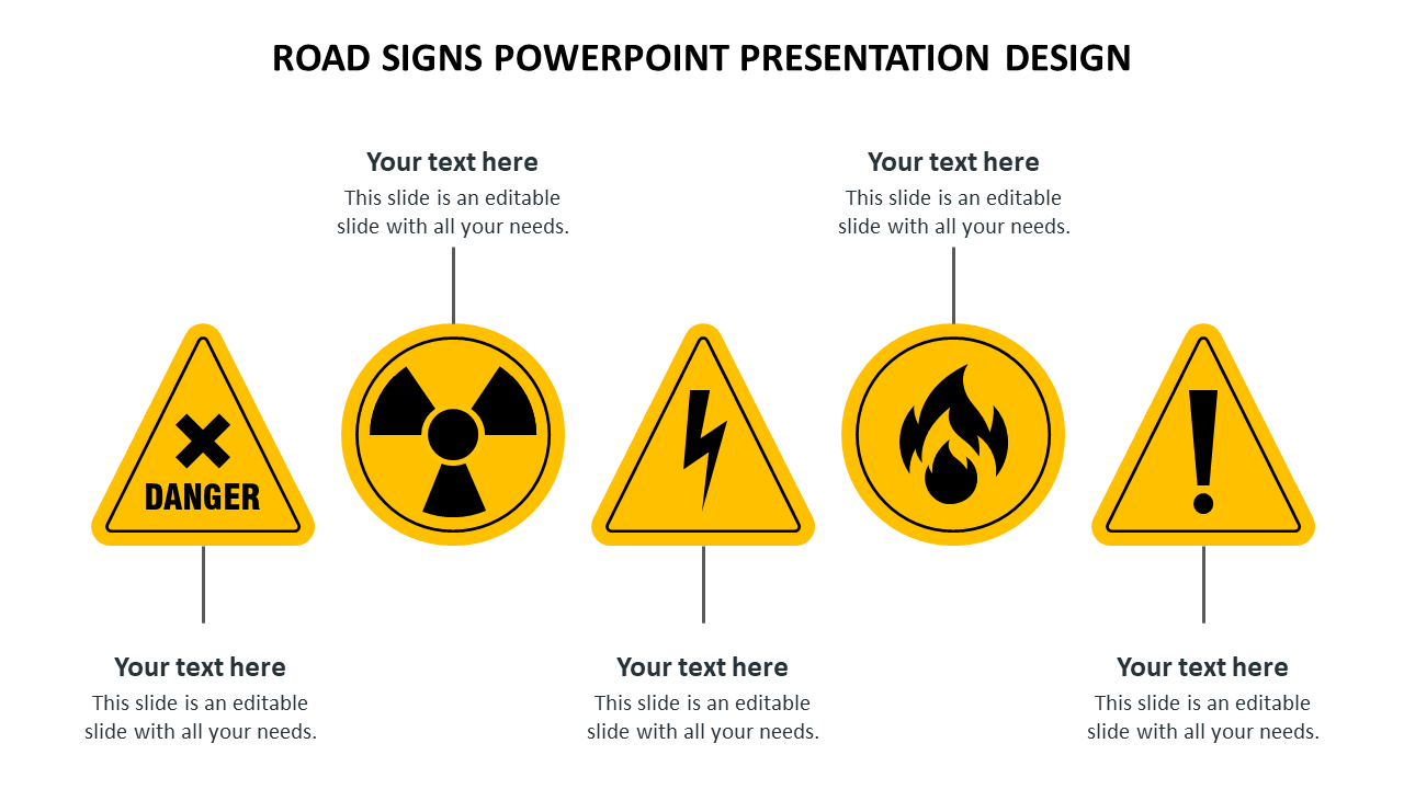 Road Signs PowerPoint Presentation Design Templates